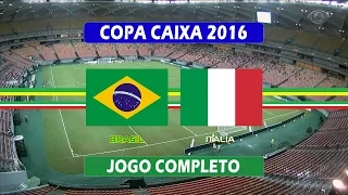 Brasil x Itália - Jogo Completo - Copa Caixa de Futebol Feminino (14/12/2016)