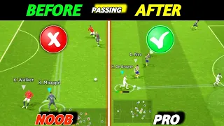 How to Passing Like PRO | How To Improve Your Passing || eFootball 2024 Mobile