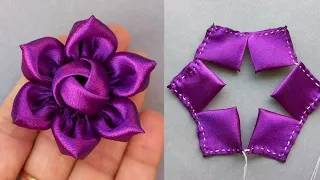 DIY: New design fabric flower making, in just 3 minutes| How to make a cloth flower| Flower Making