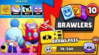 10 ITEME NOI DIN BRAWL PASS OPENING! Brawl Stars