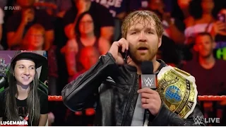 WWE Raw 5/1/17 Dean calls Kurt Angles Cell phone