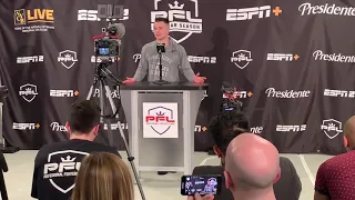 Chris Wade PFL 2 Post fight Press Conference