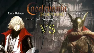 Elden Ring - Castlevania (Leon Belmont vs Malenia - NO DAMAGE, PHASE 1 with CV: Loi HUD)