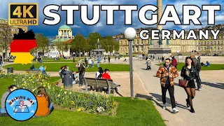 Stuttgart, Germany Walking Tour - 4K 60fps with Immersive Sound & Captions