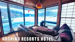 Staying at Luxury and Unique Japanese Hotel | Hoshino Resorts Aomoriya | Relaxing  ASMR [4K]