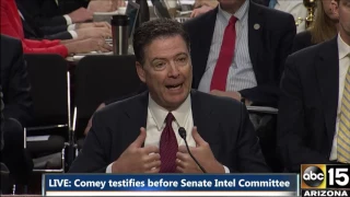 COMEY HEARING: "I Think [FBI Colleagues] Were As SHOCKED And TROUBLED As I Was About Trump Request!"