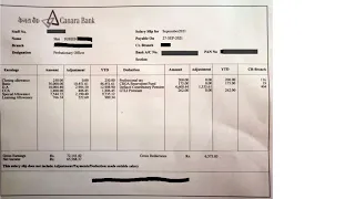 IBPS PO 2021 NEW JOINEE SALARY SLIP(SEP, 2021) || Canara Bank