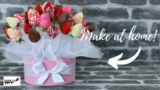 Pink Strawberry Bouquet | Chocolate Covered Strawberries | Valentine's Day Gift