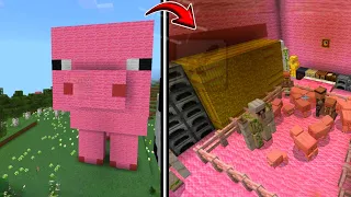 Minecraft Tutorial: How To Make A Pig Statue