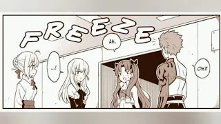 Saber, Kama and Space Ishtar's reaction to Muramasa  [FGO Comic dub]