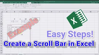 Create a Scroll Bar in Excel
