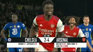 Chelsea vs Arsenal (2-4) | Premier League | Nketiah (2), Smith Rowe, Saka