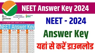 Neet Answer Key 2024 Neet 2024 Answer Key