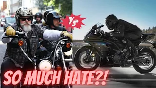 Harley Riders vs Sportbike Riders...Why is there so much hate between them?
