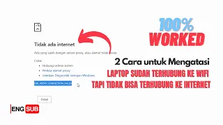 Laptop terhubung ke wifi tapi tidak bisa terhubung ke internet dan cara mengatasinya