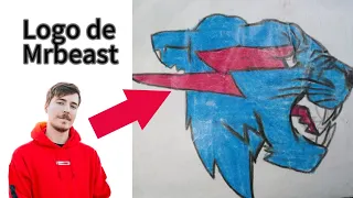 cómo dibujar el logo de mrbeast facilísimo paso a paso (dibujos artz)