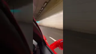 Lamborghini in tunnel