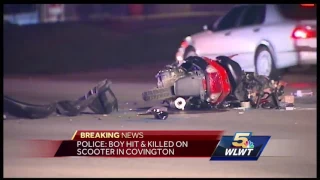 Teen boy dies after car crashes into scooter in Covington