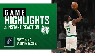 INSTANT REACTION: Boston Celtics vs. San Antonio Spurs | Full game highlights | 01/05/2022