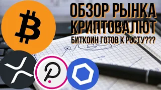 ОБЗОР РЫНКА КРИПТОВАЛЮТ, ПРОГНОЗ ЦЕНЫ БИТКОИНА, ВЫСТУПЛЕНЕИ ПАУЭЛЛА УЖЕ СЕГОДНЯ, LINK/DOT/XRP!!!