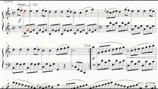 ABRSM Piano 2013-2014 Grade 2 A:3 A3 Attwood Allegro Sonata No.2 in C Sheet Music