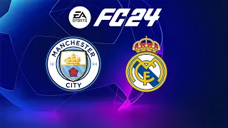 Man City vs Real Madrid | City of Manchester Stadium | 2023-24 UEFA Champions League | EA FC 24