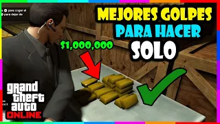 Los 3 MEJORES GOLPES para HACER SOLO en GTA 5 Online | Guía Para JUGADORES SOLITARIOS de GTA Online🐺