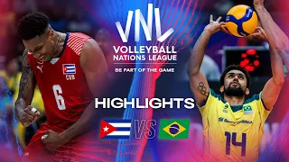 🇨🇺 CUB vs. 🇧🇷 BRA - Highlights | Week 1 | Men's VNL 2024