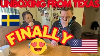 Two Swedes unbox from Texas - Tears over snacks?