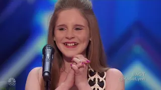 34 America's Got Talent 2016 Kadie Lynn Roberson 12 Y O  Country Singer Full Audition Clip S11E03