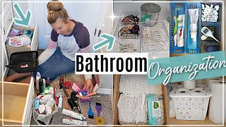 BATHROOM ORGANIZATION | EXTREME CLEAN WITH ME 2019 | KONMARI DECLUTTER AND ORGANIZATION