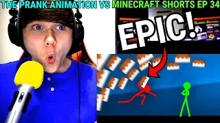 The Prank - Animation vs. Minecraft Shorts Ep 34 @alanbecker REACTION!