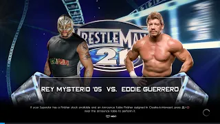 WWE 2K22 Rey Mysterio vs. Eddie Guerrero - Wrestlemania 21 Full Match | PS4 Gameplay