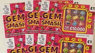 💥🤑new gem smash scratch card little profit made🤑💥