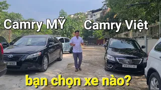 Camry Mỹ & Camry Việt hơn kém điểm gì? Xe nào đáng chọn hơn