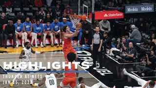 OKC Thunder Wins 112-102 at Brooklyn Nets | Game Highlights | January 15, 2023