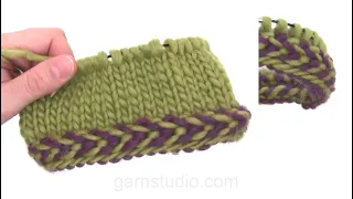 How to knit a braided edge