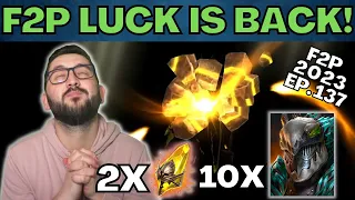 🍀 Hit The JACKPOT On The F2P This 2x + First Primal Pull🍀 | F2P 2023 EP. 137 | RAID SHADOW LEGENDS