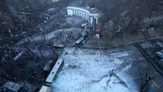 Грушевского, Киев, 20 января. Евромайдан