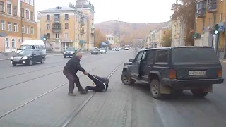 Выпуск 199  Драки на дороге, неадекватные водители