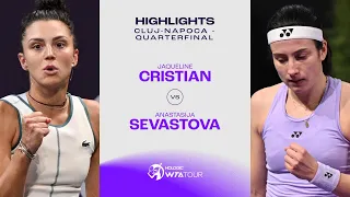 Jaqueline Cristian vs. Anastasija Sevastova | 2024 Cluj-Napoca Quarterfinal | WTA Match Highlights