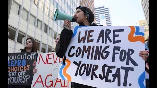 Abortion-rights protesters march in Dallas on 50th anniversary of Roe vs. Wade decision