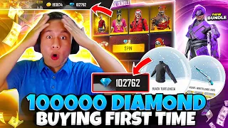 Buying 100000 Diamonds in my Free Fire ID For the First Time 😲 Tonde Gamer - Garena Free Fire