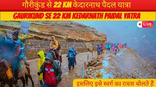 kedarnath Trek गौरीकुंड से 22 km केदारनाथ पैदल यात्रा  के नज़ारे  Kedarnath vlog @soloDVlogs