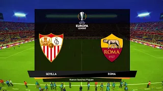 eFootball PES 2020 | UEFA Europa League 19-20 Sevilla vs AS Roma | Gameplay PC