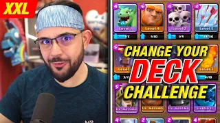 SCUSATE... 1 Ora e 20 di CLASH ROYALE - Change Your Deck Challenge XXL