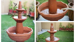 Amazing DIY Water Fountain for Garden | Birds Bath Fountain