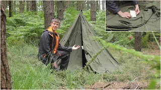 Testing Vintage 50 Year Old Polish Canvas Lavvu Tent (Military) + My Inspiration For Bushcraft