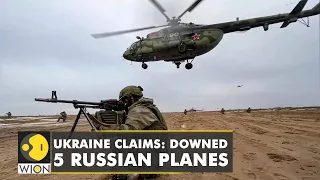 Ukraine claims to have downed five Russian planes & killed 50 occupiers amid the Russian invasion