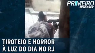 Comunidade do RJ tem tiroteio entre milicianos à luz do dia | Primeiro Impacto (25/08/21)